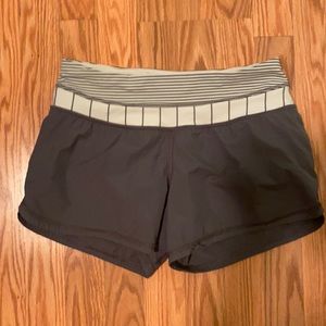Gray lululemon shorts size 4
